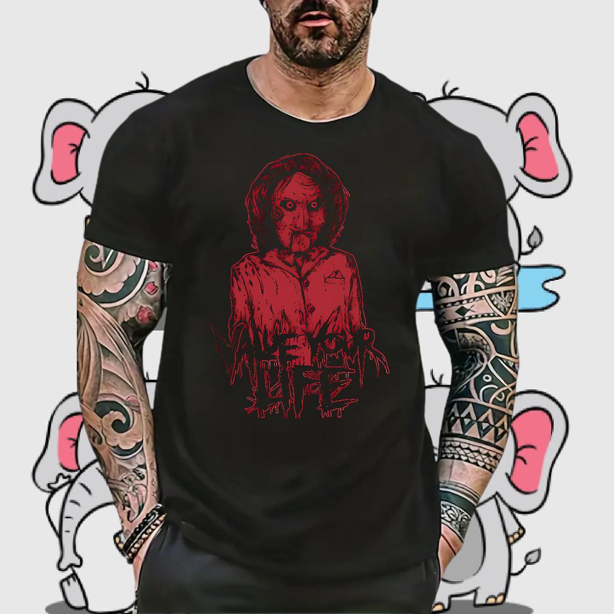 Fashion Designer Men Tshirts 230g 100% Cotton Anime Printing Street skull Breathable Mens T Shirts Cool Customized Print Tops