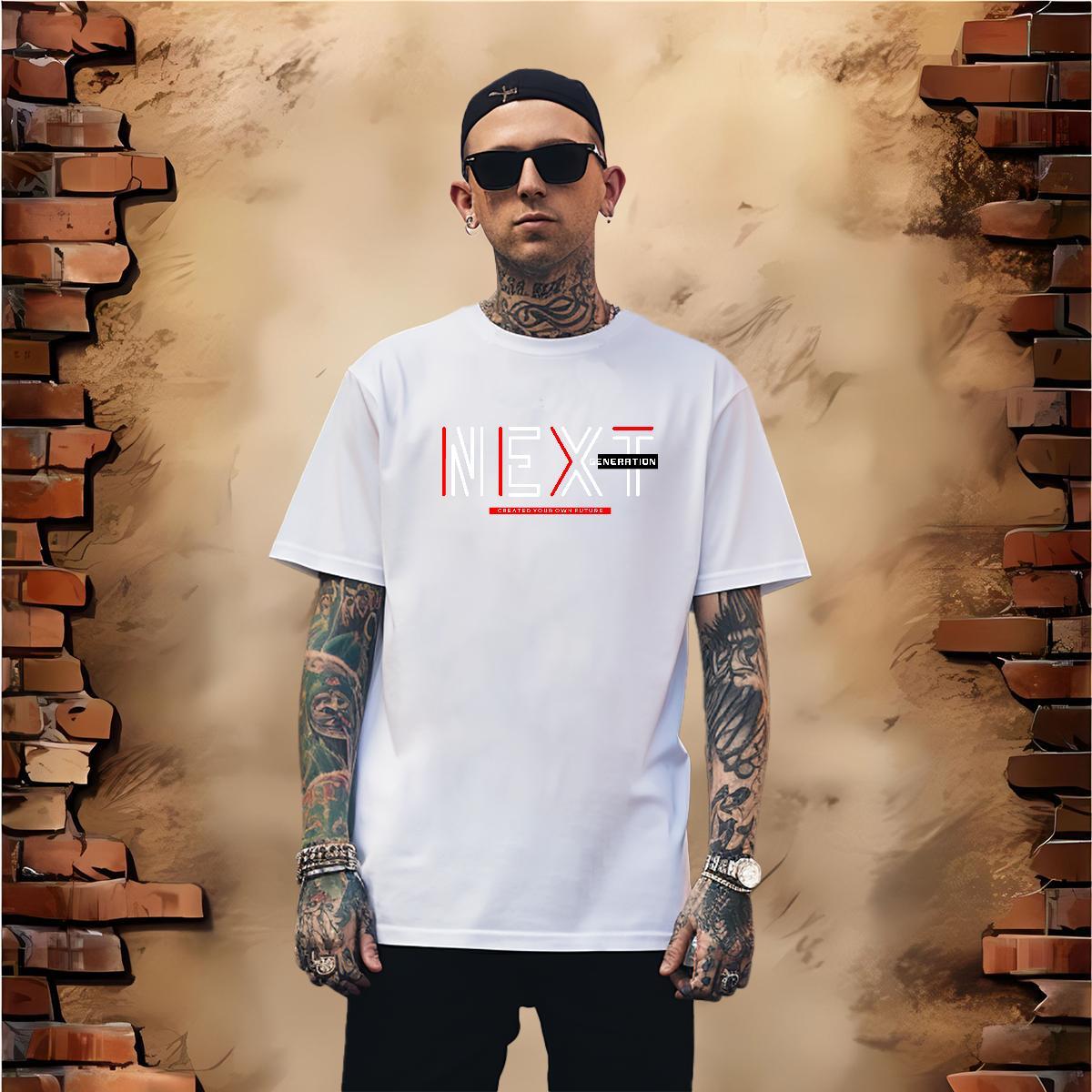 Classic next T-Shirts High Street Hip Hop Tshirt for Man Woman 230g Pure Cotton Stylist Crew Neck Custom Anime Wear