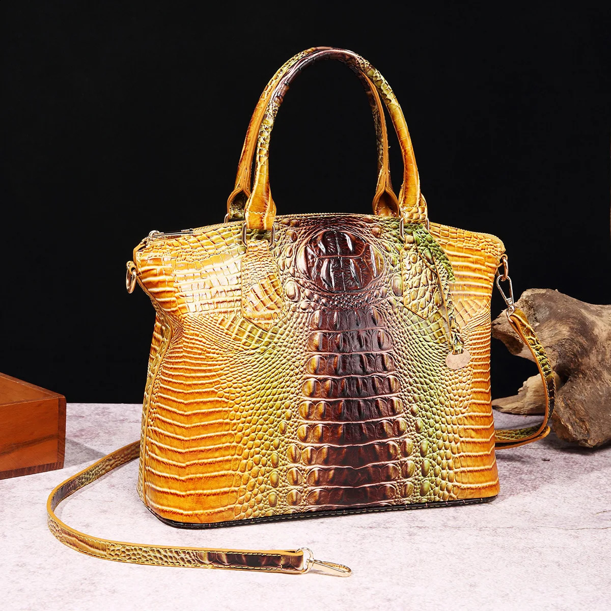 Free Shipping Fashion Colorful Alligator Women Handbags Retro Pattern Tote Bag Pu Leather Shoulder Crossbody Bags Designer Bag Luxury Bag Tote Bag