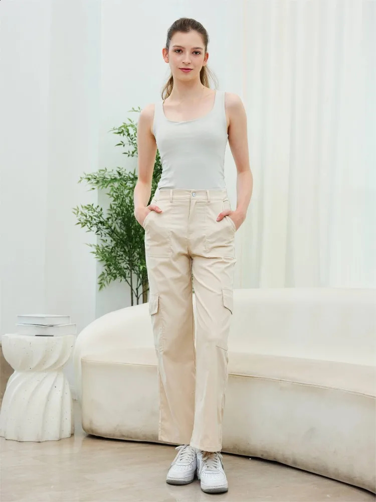 Cargo Pants Women High Waist Straight Baggy Trousers Casual Wide Leg Vintage Y2K Streetwear Pocket Fashion Casual Pants 240821