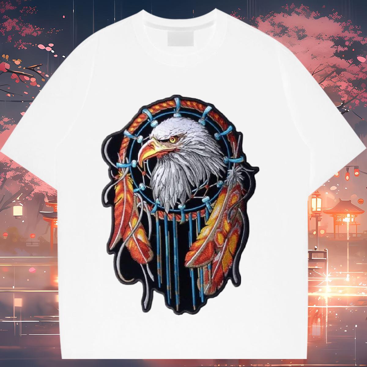 TOP Quality T-Shirts Breathable Short Sleeve 100% Cotton 230g Tshirt for Man Woman Black White eagle Beach Soft Tops Shirt