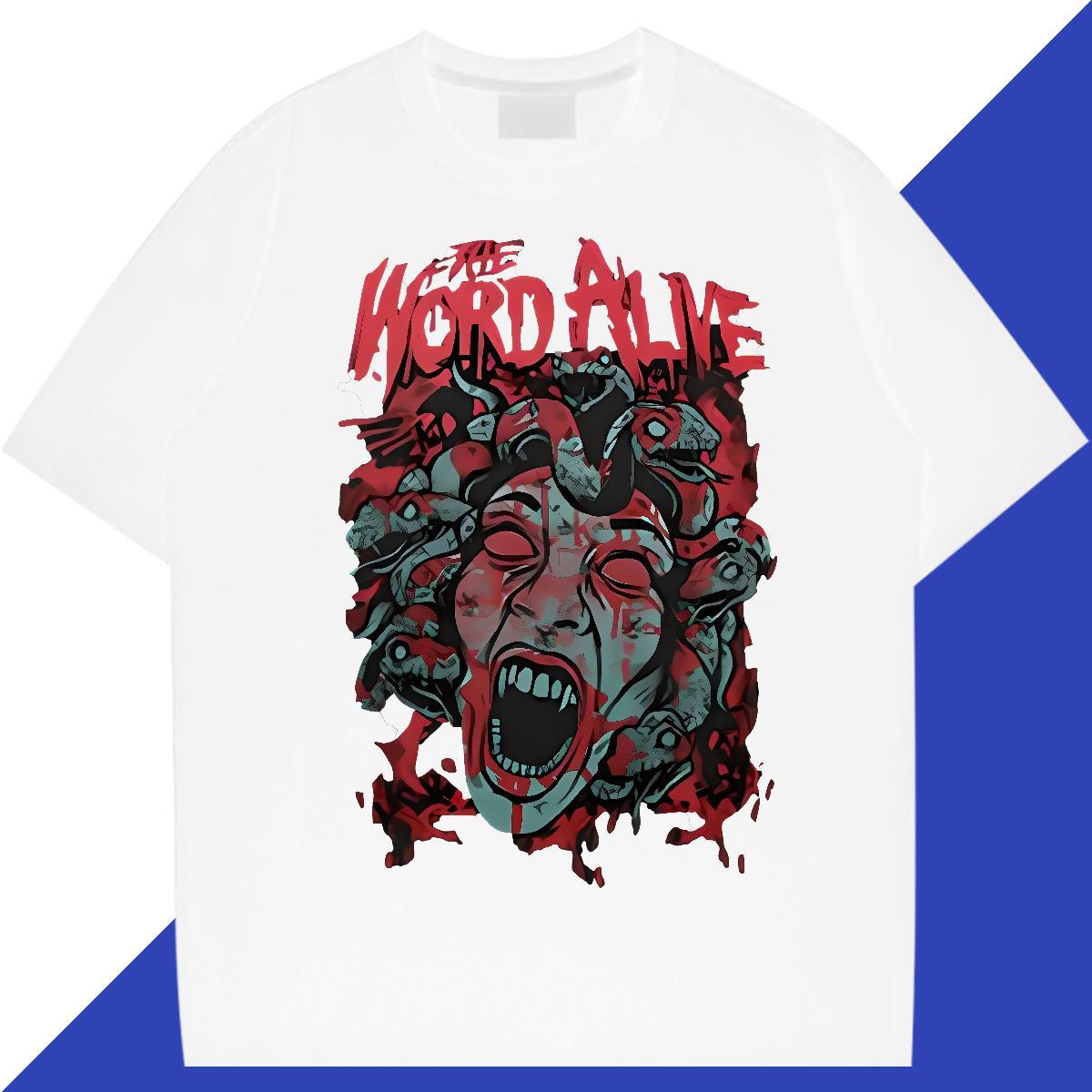 Designer Fashion Home Outdoor Tshirts scary Breathable Short Sleeve 230g 100% Cotton T-Shirts for Men TOP Quality Asian Size Tops Shirt