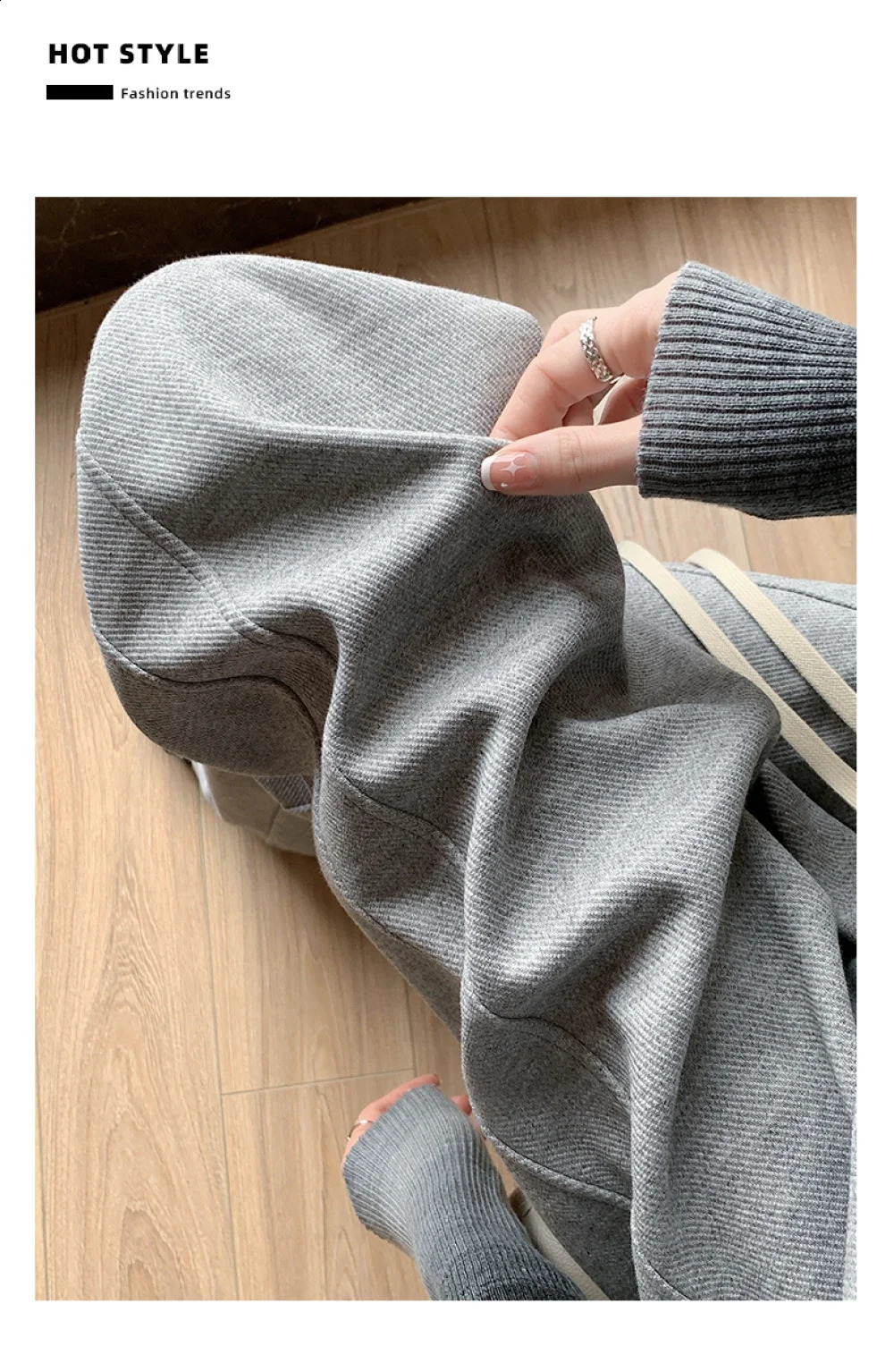 Blue Korean Fresh Drape Effect High Waist Trouser Fashion Female Summer Baggy Wide Leg Pants Street Classic Women Sweatpants Y2k 240821