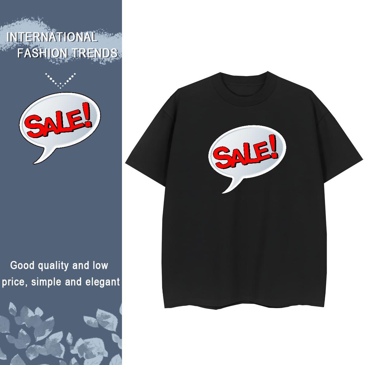 Loose Tshirt for Man Woman 230g 100% Cotton letter Street Wear Woman T Shirts Breathable Skull Tees
