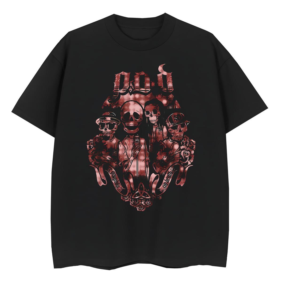 Soft Unisex Tshirts 100% Cotton 230g scary Summer Casual T-Shirts for Women Breathable Soft Custom Printing Clothings
