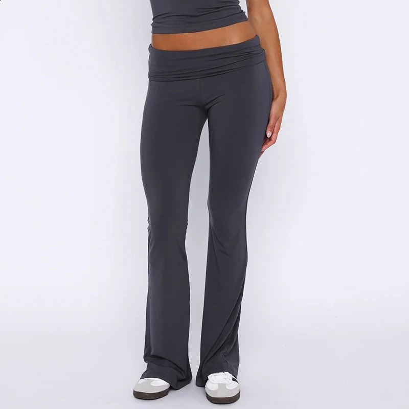 CIBBAR Women Basic Solid Leggings Pants Casual Low Rise Slim-fitting Trousers y2k Streetwear Women Pants Korean Fashion Capris 240821
