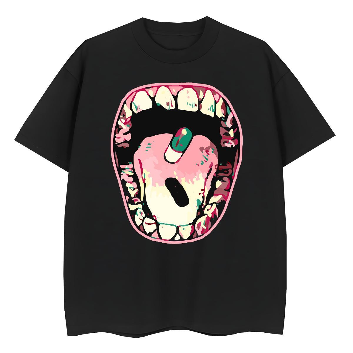 2024 Designer T-Shirts 100% Cotton 230g Breathable Hip Hop painting Womens Tshirts Female Oversized L-4XL Tops Tees