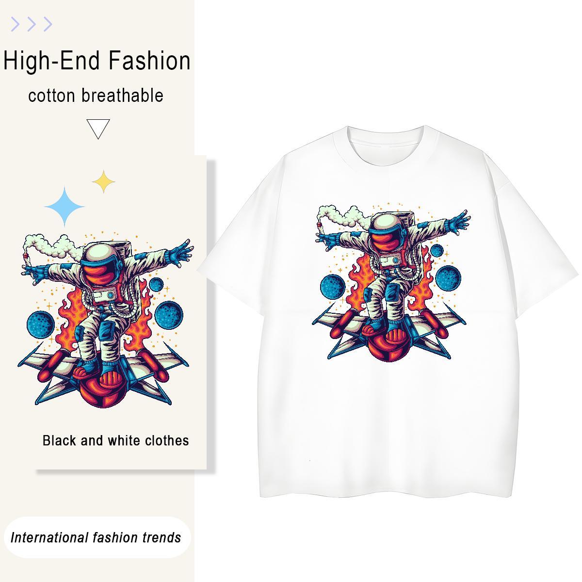 Free Shipping Tshirt for Man Woman 230g Cotton universe Sports Street Wear T-Shirts for Women Breathable Cartoon Anime Tshirts