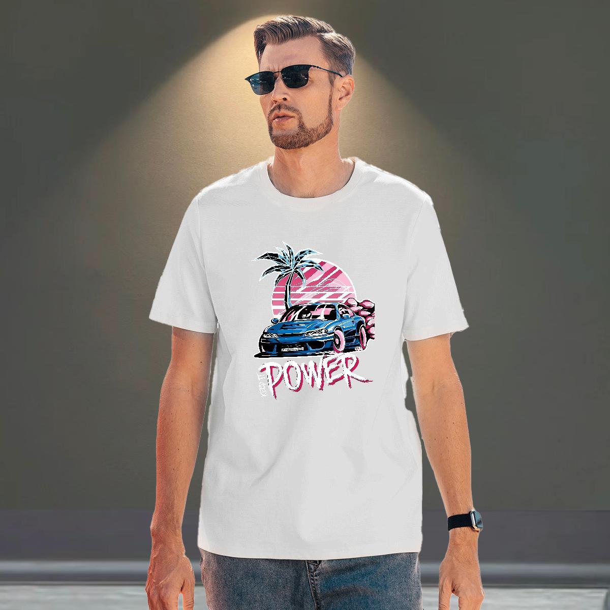 Soft Tshirts Home Outdoor 100% Cotton 230g Customized Print Short Sleeve Soft car T Shirts Men Casual New Tops Tees