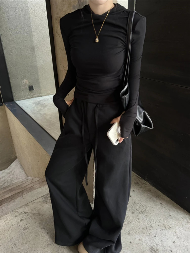 ADAgirl Women Baggy Sweatpants Grey Y2k Vintage Korean Style Drawstring High Waist Sports Pants Hip Hop Cleanfit Kpop Trousers 240821