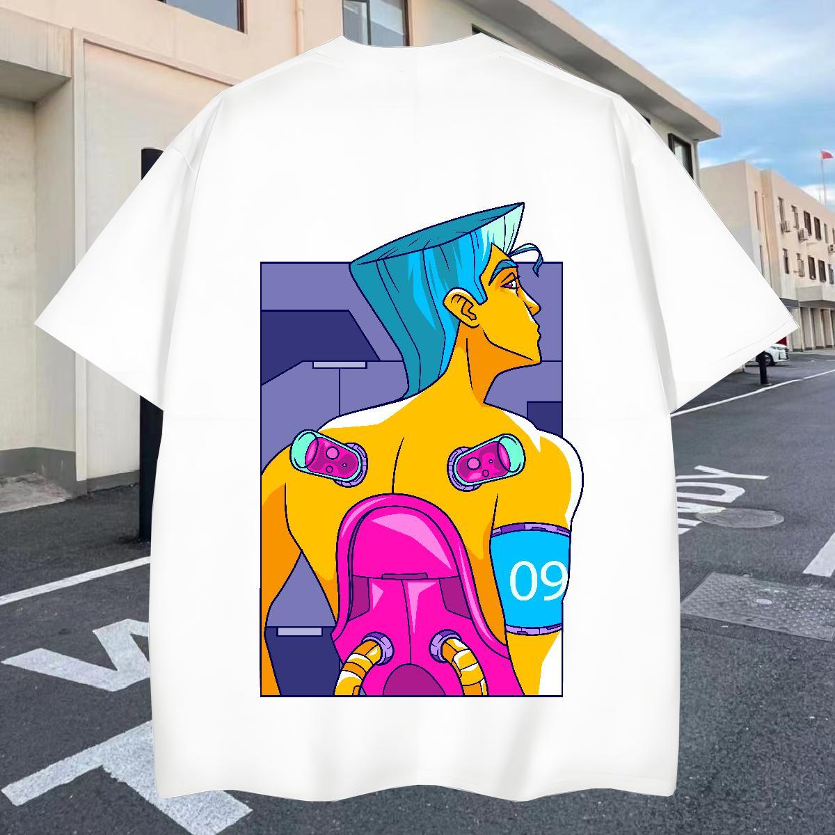 Classic Men Tees Hip Hop Street 230g Cotton Custom Print Plus Size O Neck Short Sleeves ET T Shirts Men New Arrival Top Tees
