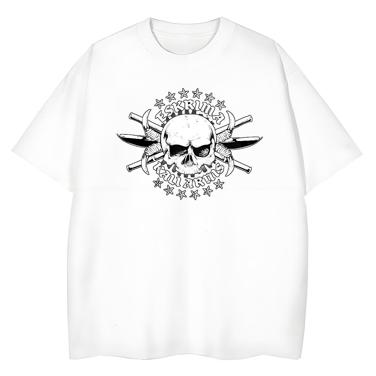 Classic T-Shirts 230g Cotton Round Neck Short Sleeve Casual Sport monster Couples T Shirts Comfortable Black White Polos
