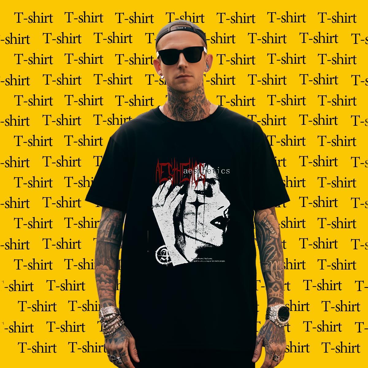 Unisex hand Men T Shirts Daily Outfit Tshirts 100% Cotton 230g DIY Customized Breathable Plus Size Custom Tops Shirt