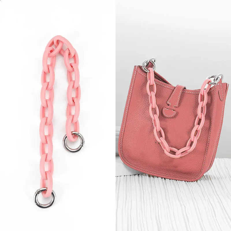 1Piece Fashion 39cm Acrylic Color Chains Women Purse Bags Straps Crossbody Messenger Shoulder Handbags Handles Parts Accessorie 240821