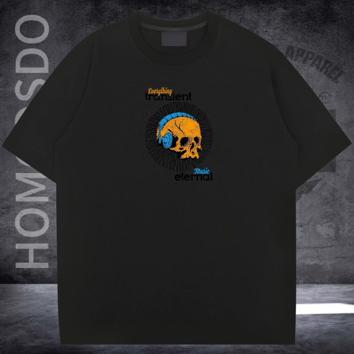 High Quality T shirt 230g Pure Cotton monster Street wear Hip Hop Anime Print Crew Neck Couples T Shirts Stylist Tees