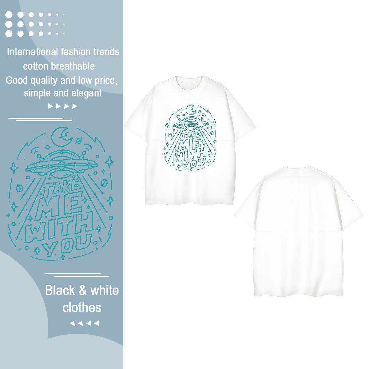 Fashion Woman T Shirts Crew Neck Breathable 230g Pure Cotton Women Tees Custom Print Oversized ET Summer Casual 5A Polos