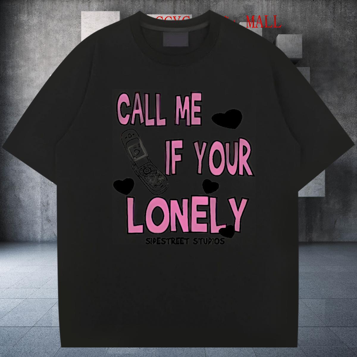 Brand pink Mens T Shirts Summer Casual Men Tops Tees 230g 100% Cotton Customized Breathable Crew Neck Anime Tee Shirt