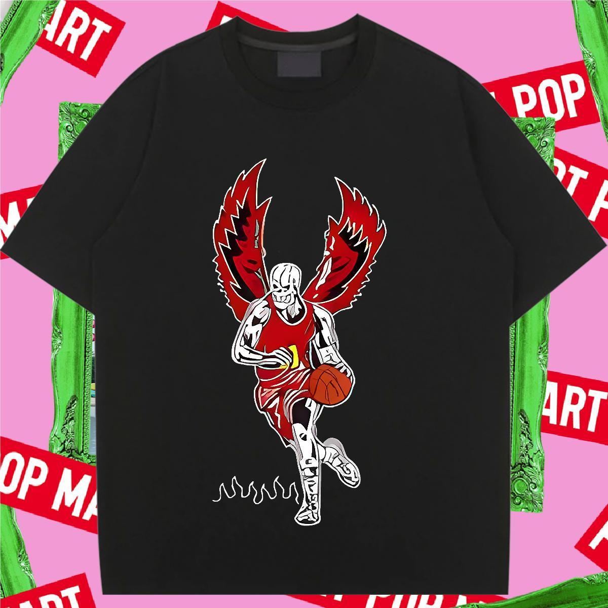 New Arrival T shirt 100% Cotton 230g Breathable Short Sleeve High Street Hip Hop skull Women Tshirts Unisex DIY Anime Clothes