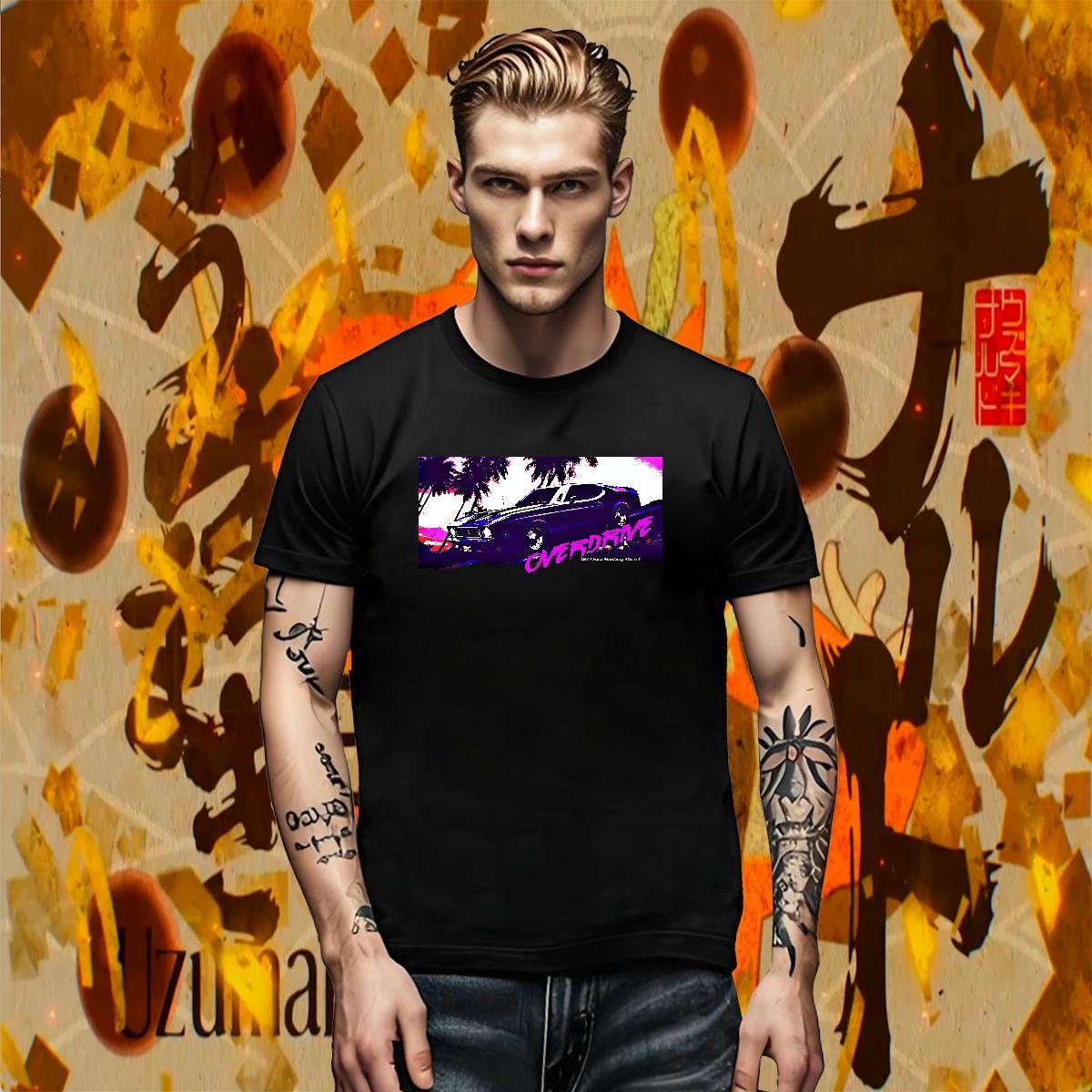 Cool Men Clothes T-Shirt Casual 230g 100% Cotton Black Oversized O-Neck Short Sleeve car Mens T Shirts Classic Casual Polos