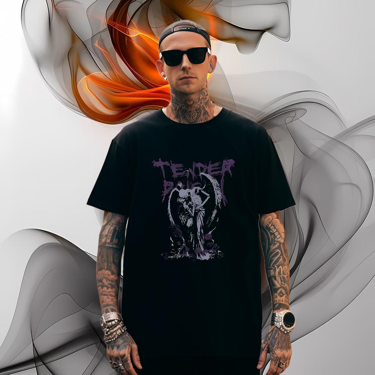 Classic skull T Shirt For Man Casual Daily Wear Men Clothes T-Shirt 100% Cotton 230g Designer Fashion Breathable Soft Black White Clothings