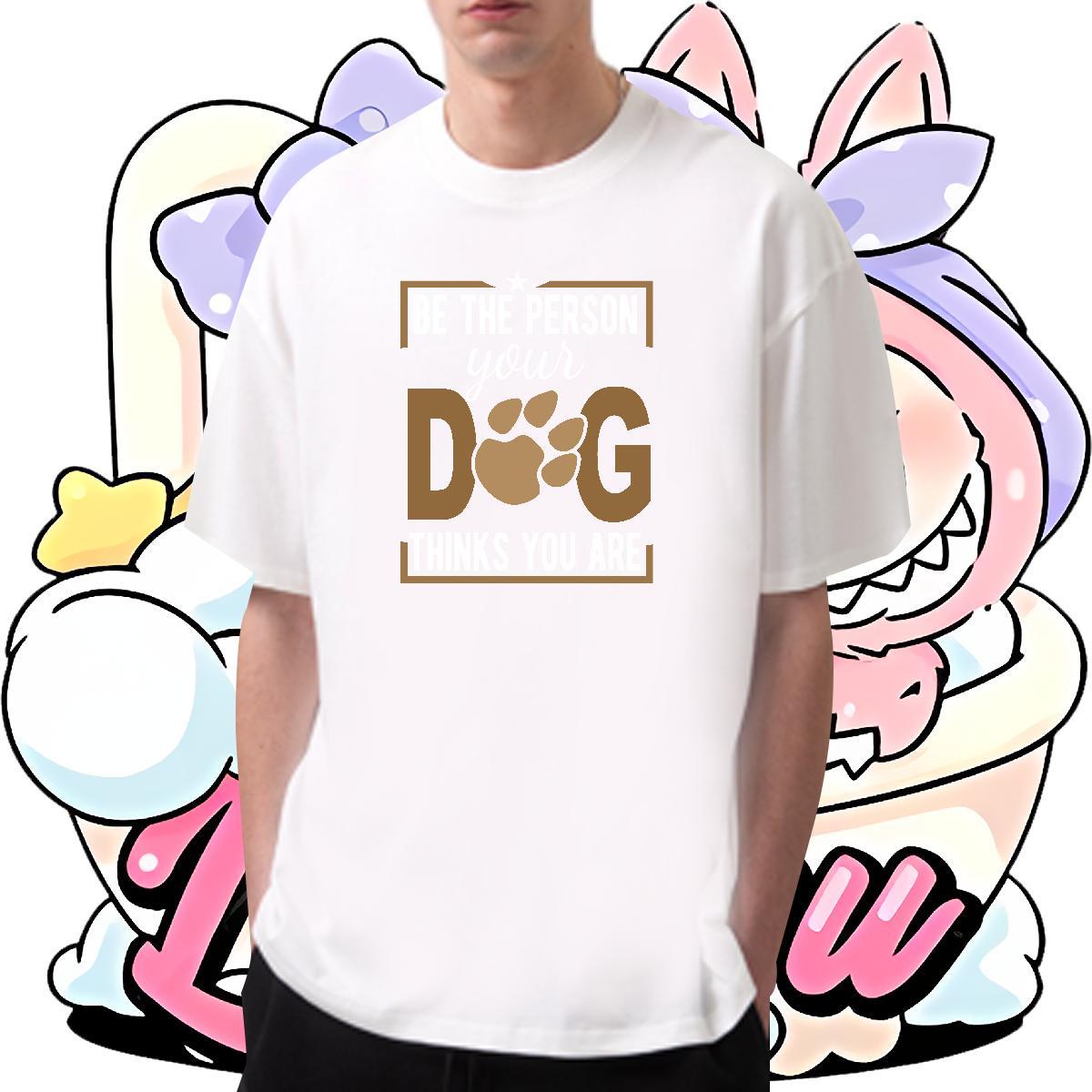 Classic letter T shirt Daily Wear Men Tees 230g Pure Cotton Fashion Casual O-Neck Short Sleeve Black White Tops Shirt