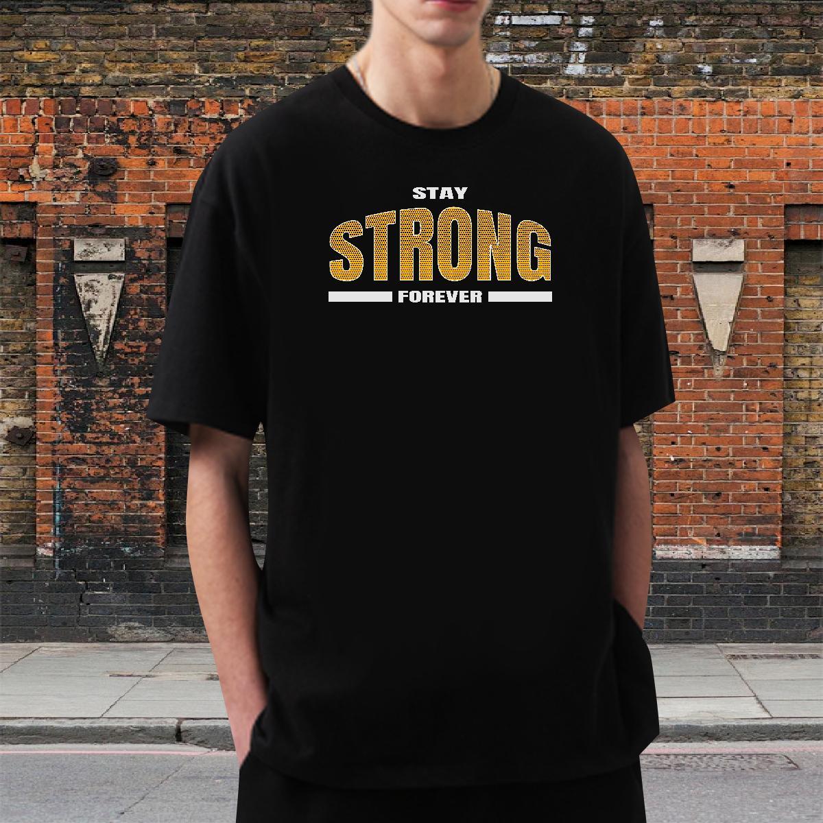 Comfortable Men Tees Street Wear 230g 100% Cotton Graphic Pure Cotton letter T Shirts Men Fashion Design Tshirts