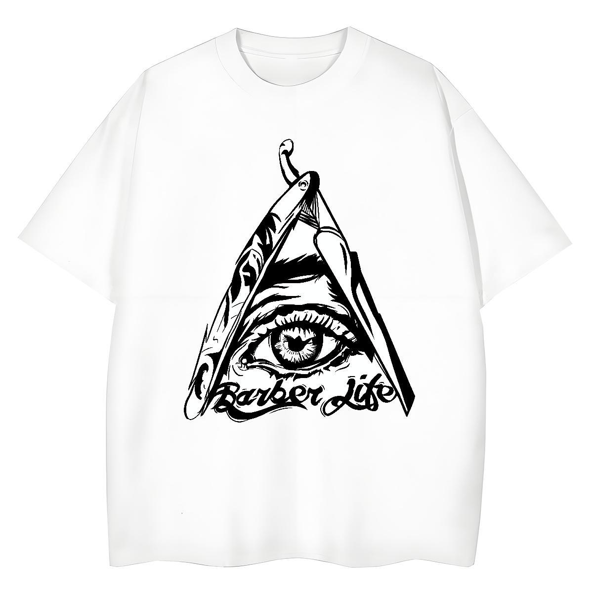 Casual New Womens T Shirts 230g 100% Cotton Short Sleeve O-Neck Sport eye of the devil Lady T shirt Designer Nice Floral Print Tops Tees
