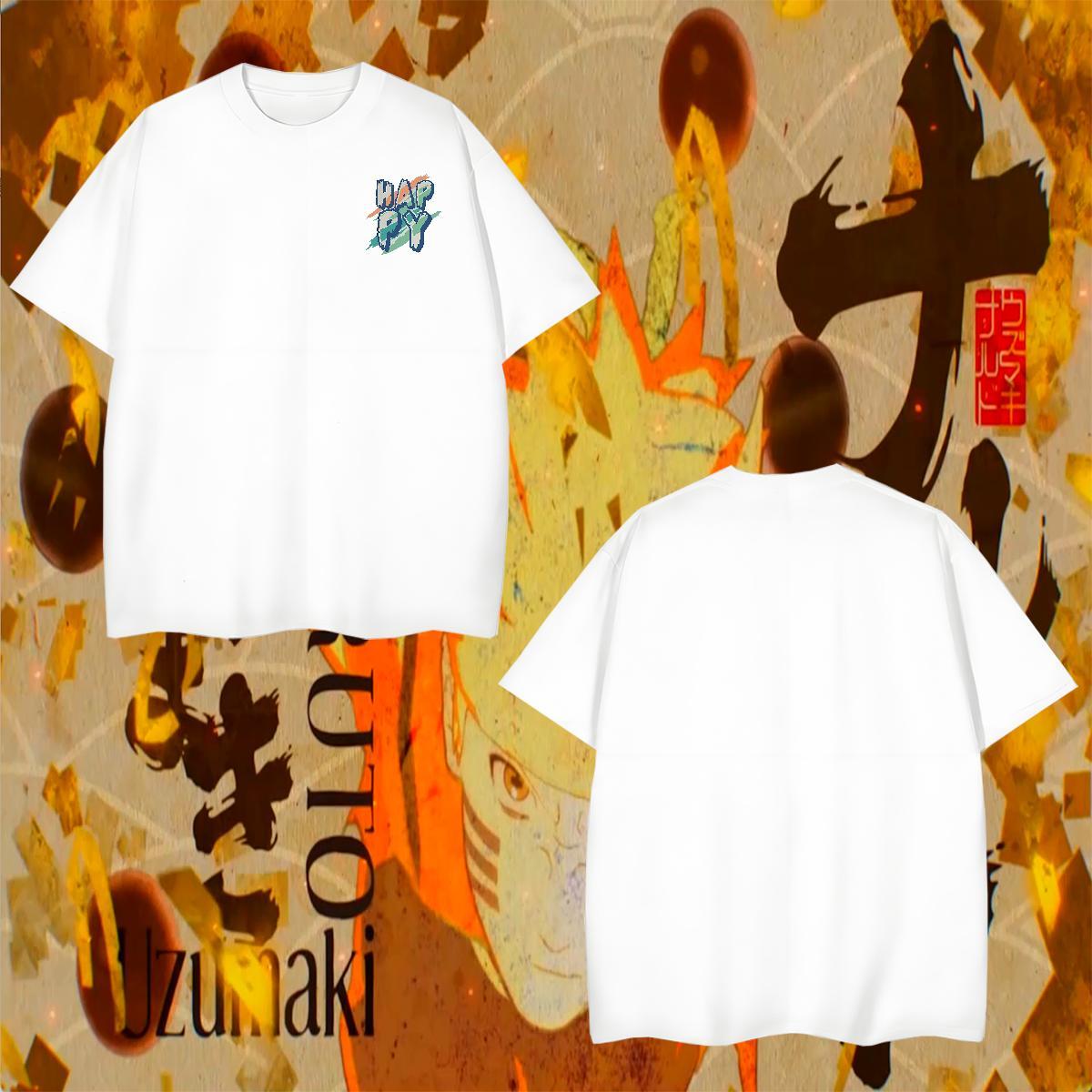 2024 Summer Anime Printing Street Men Tops Tees happy Short Sleeve O-Neck 100% Cotton 230g T shirt Soft DIY Polos