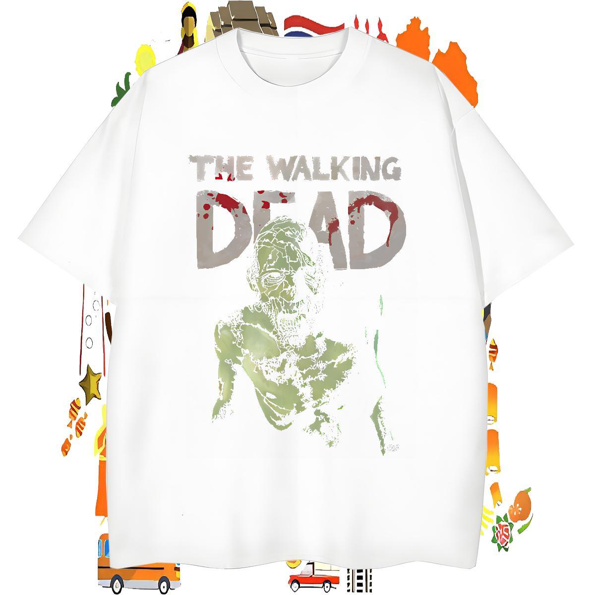 Fashion Design Couples T Shirts 230g 100% Cotton Street Casual skull O Neck Short Sleeves T Shirt For Man Cool Design Asian Size Clothings