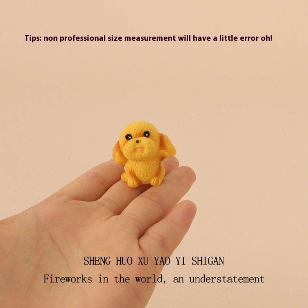 Cartoon Creative Mini Cute Dog Little Girl Foot Soaking Micro Landscape Scene Home Decoration Desktop Ornament