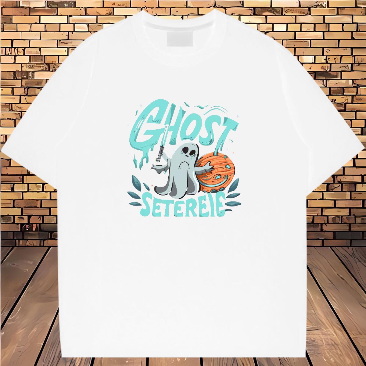 Comfortable T shirt 230g Cotton skull Daily Outfit Custom Print Plus Size Breathable Soft Couples T Shirts Fashion Wear