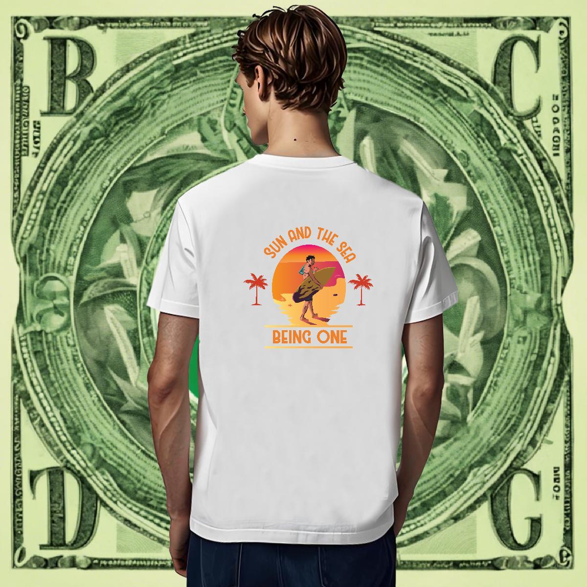Soft Mens Tshirts Sports Casual 230g 100% Cotton DIY Logo Oversized Breathable Short Sleeve beach T-Shirts for Men Free Shipping Tees Shirts