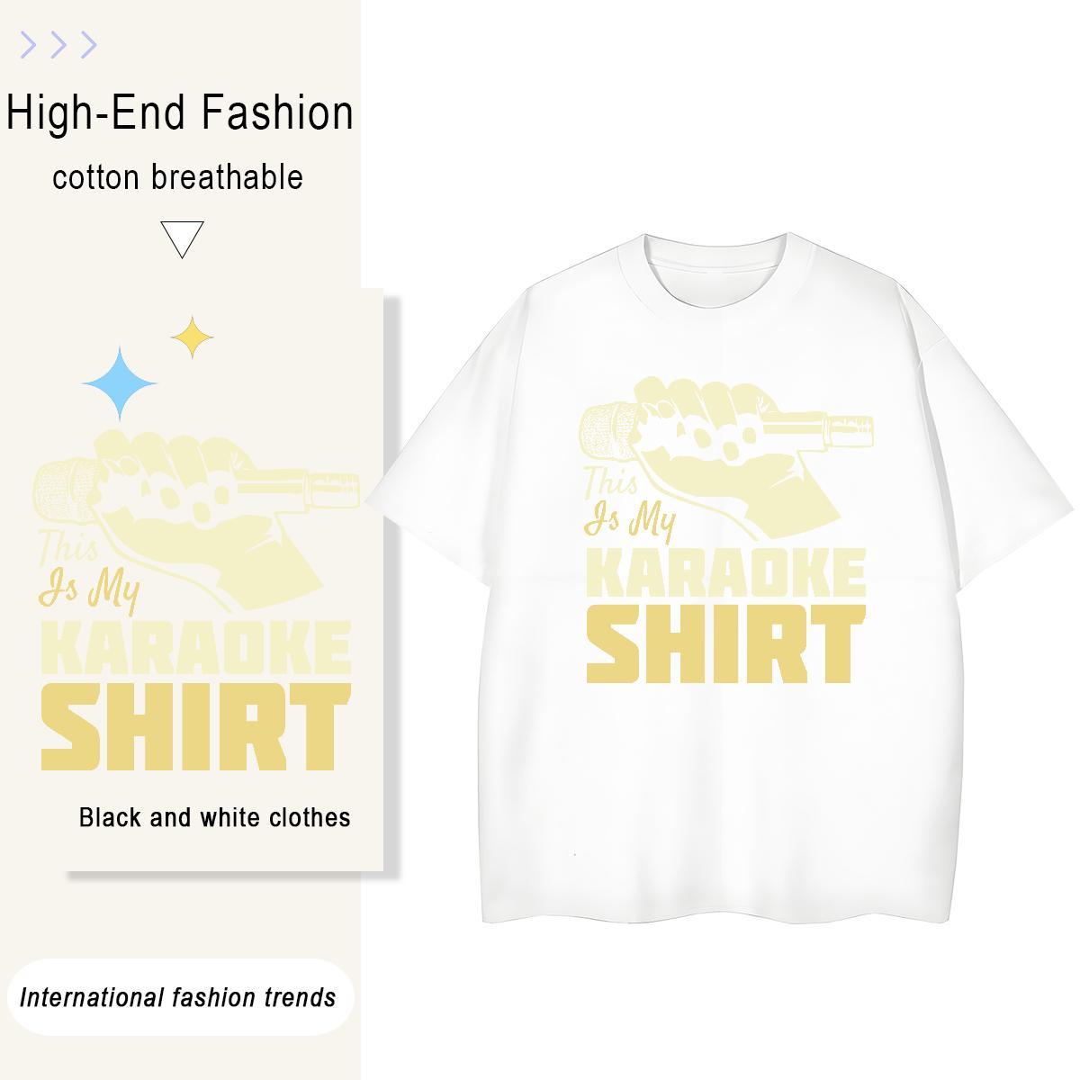 Loose fit Unisex Tshirts 230g Pure Cotton letter Daily Outfit T Shirt For Woman O Neck Short Sleeves Oversized L-4XL Tops