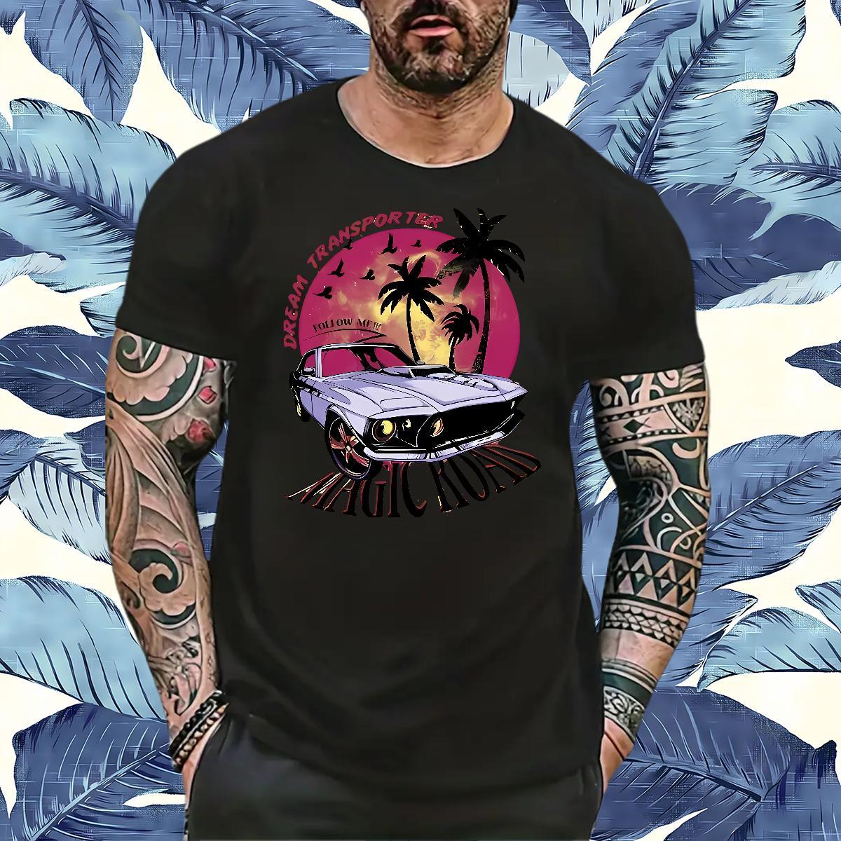 Cool Design car Man T Shirts Home Outdoor Men Tees 230g 100% Cotton Designer Fashion Breathable Soft DIY Printed Tops Tees