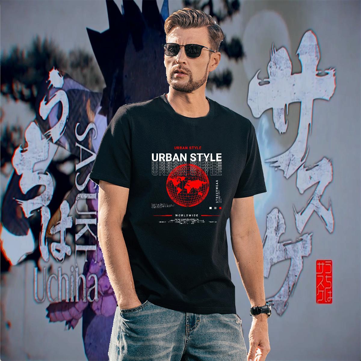 TOP Quality Men Tops Tees Hip Hop 230g Cotton Asian Size Round Neck Short Sleeve earth Men T Shirts Fashion Designer Tops Shirt