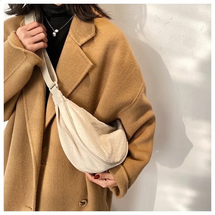 Casual Nylon Hobos Crossbody Bag for Women Shoulder Bags Large Capacity Tote Lady Travel Shopper Female Purses 2023 240821