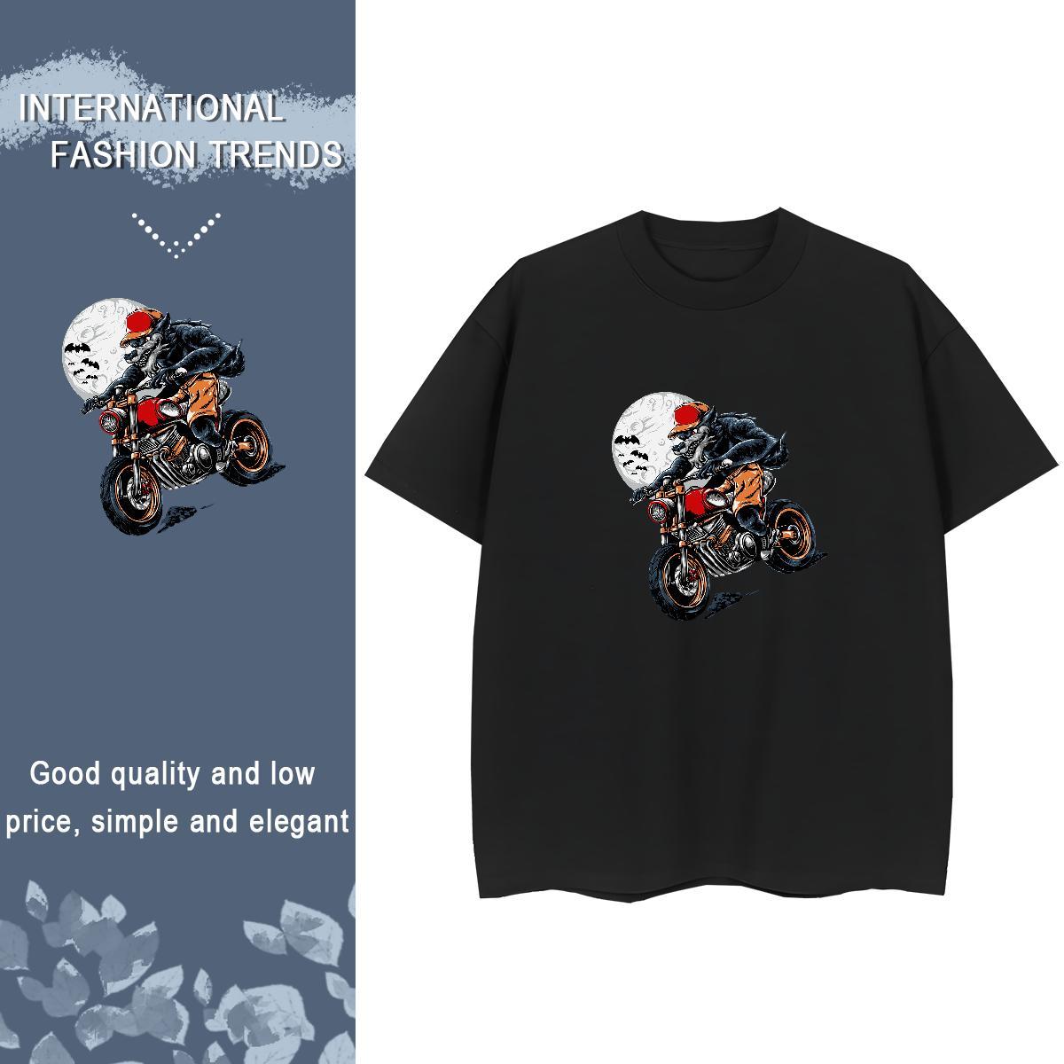 2024 Designer T-Shirts 100% Cotton 230g Short Sleeve O-Neck Street Wear skull Unisex Tshirts High quality Customized Print Clothes
