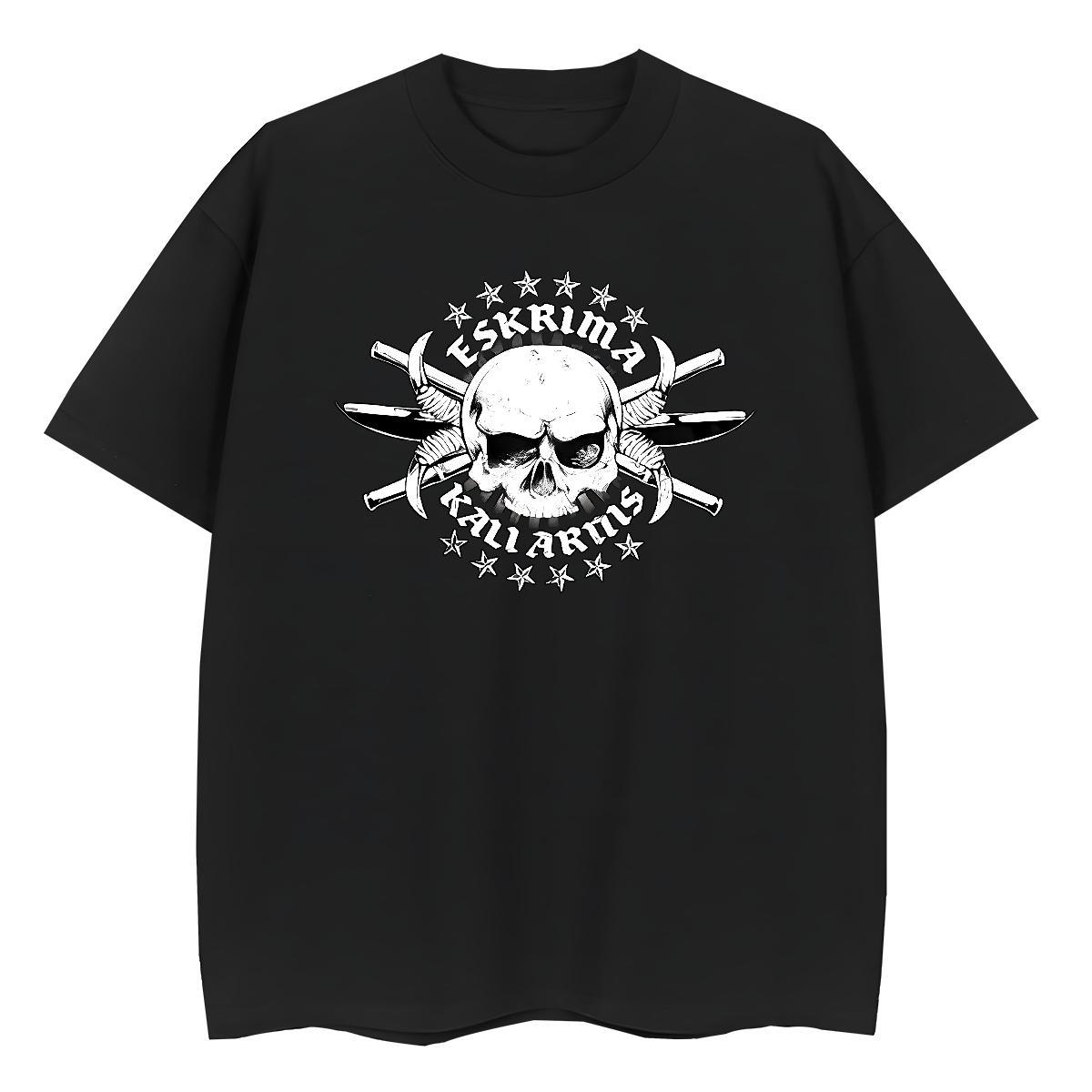 Fashion Casual T shirt 230g Cotton Breathable Crew Neck Hip Hop skull Unisex Tshirts 5A DIY Anime Printed Clothes Shirt