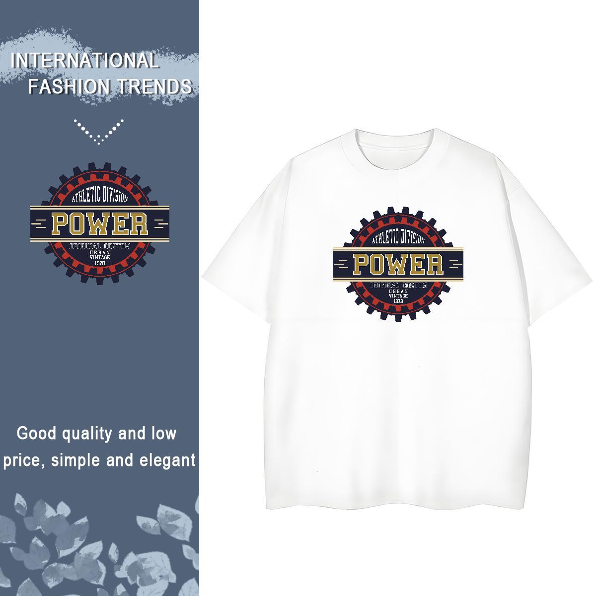 Female Women Tees 230g Pure Cotton letter Sports Street Wear Womens T Shirts Crew Neck Breathable Cartoon Anime Tops Tees