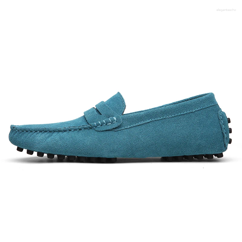 Men's Genuine Leather Loafers - hot Casual Suede Slip-On Driving Shoes for Comfort and Style