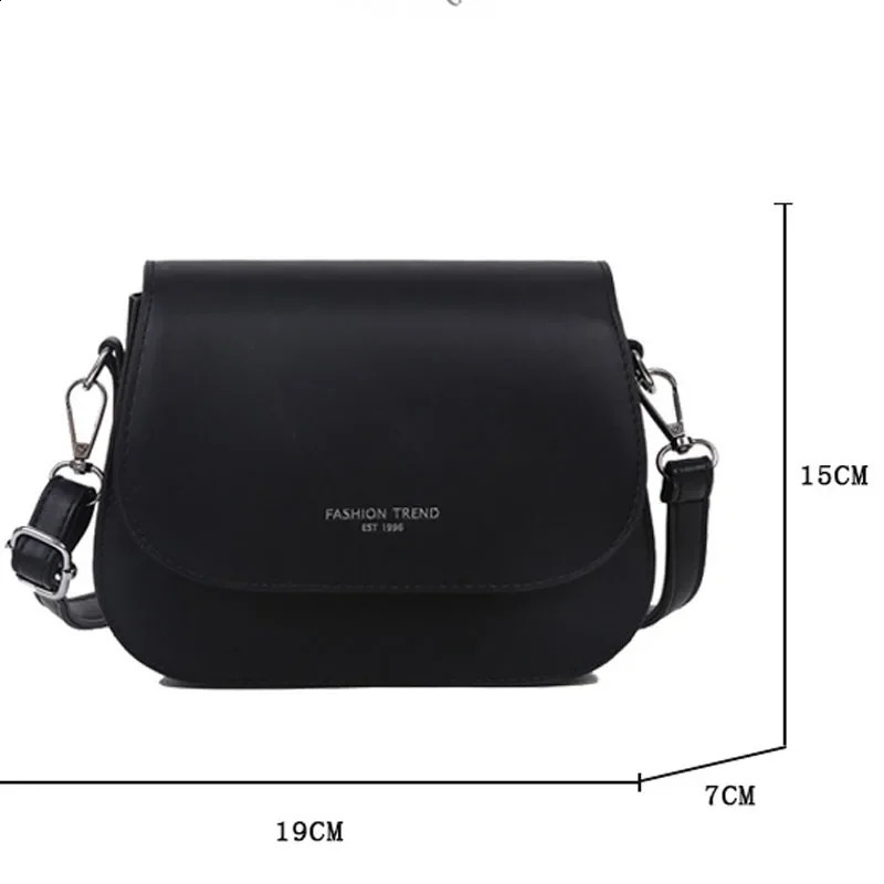 Girl Summer Simple Fashion Trend Shoulder Bag Saddle Womens Cross Body 240822