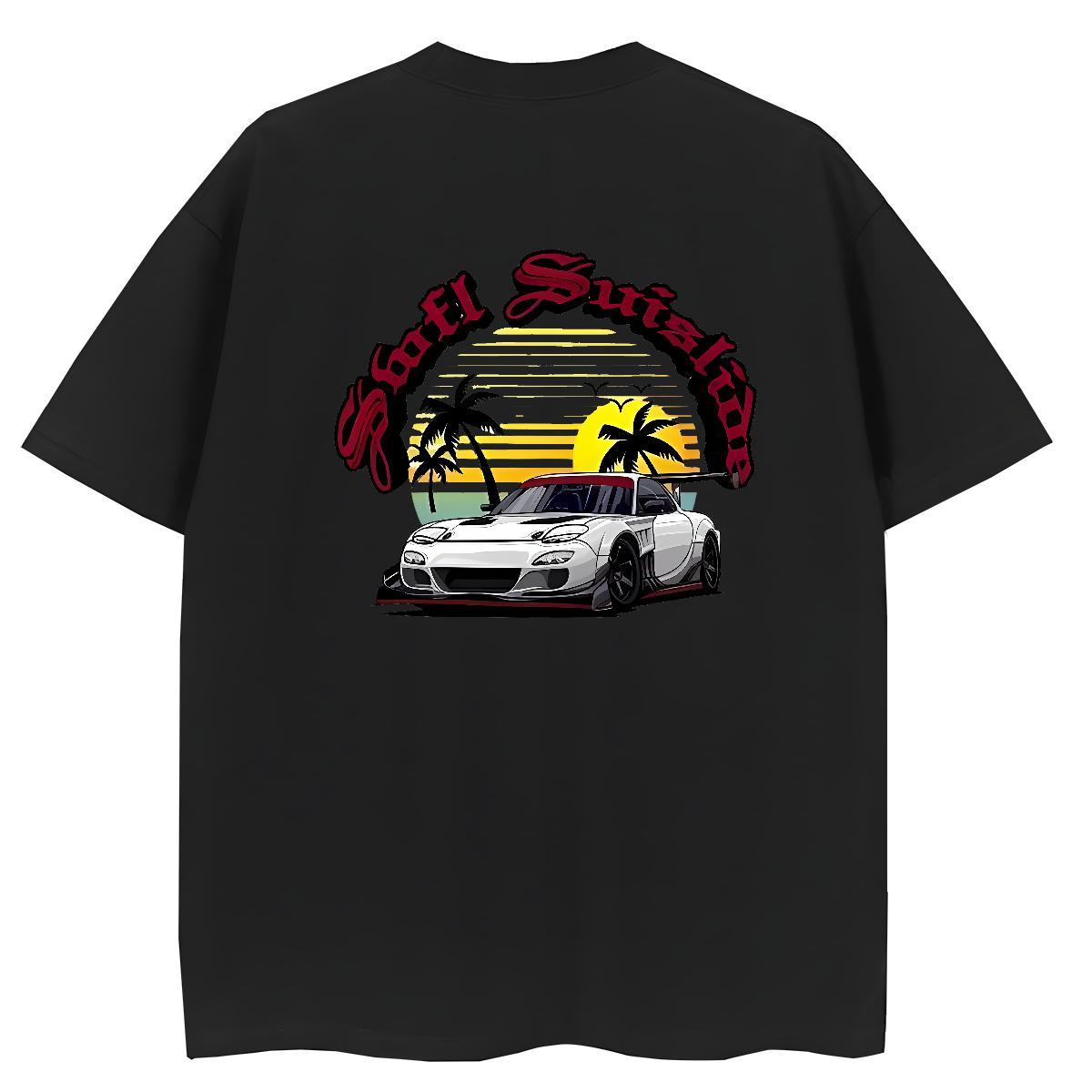 Casual New T-Shirts 230g Cotton Crew Neck Breathable Spring Summer beach Woman Tshirt Loose fit Custom Print Oversized Tees Shirts