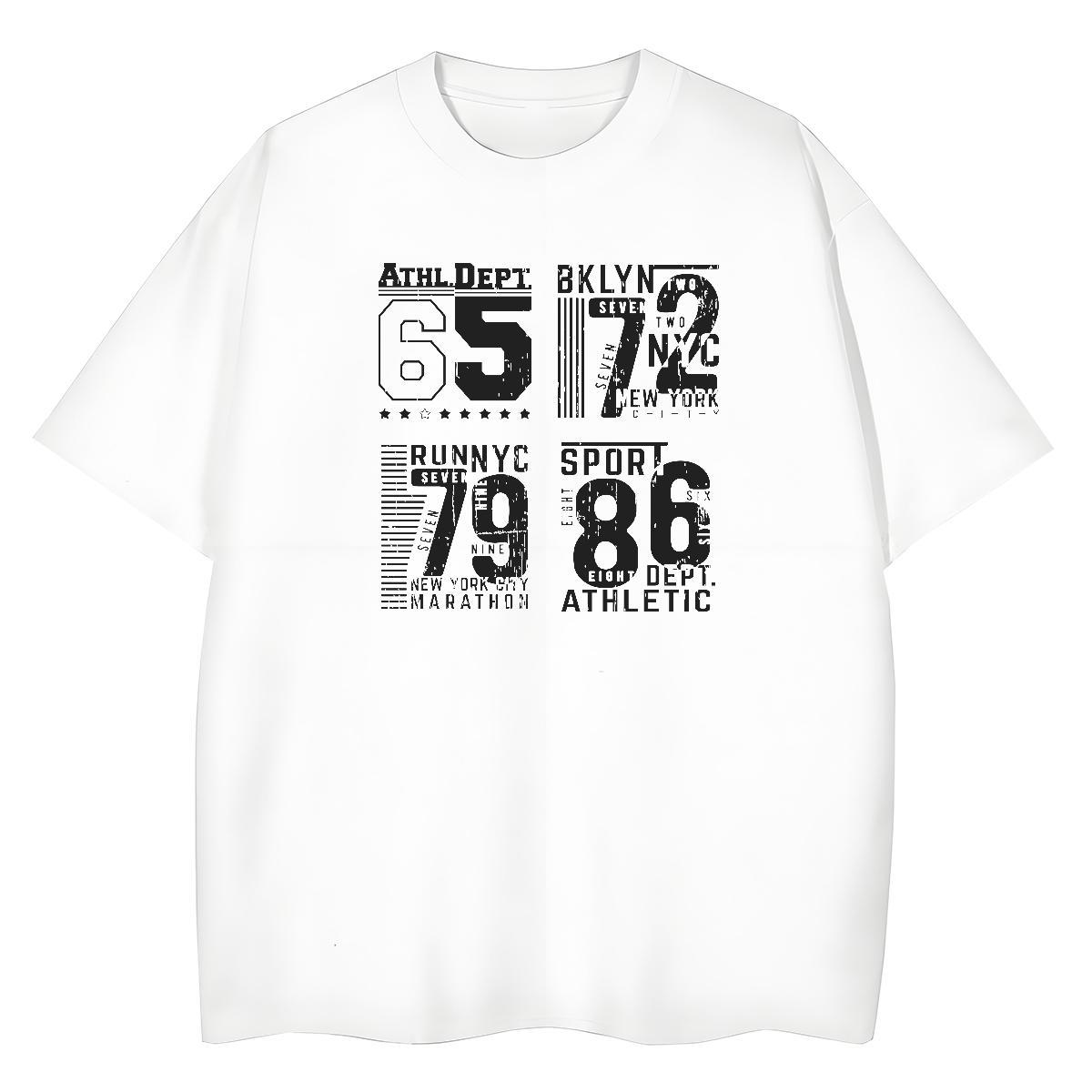 Loose fit Woman Tshirt 230g Pure Cotton letter Casual Daily Wear T-Shirts for Women Short Sleeve O-Neck Anime Print Clothings