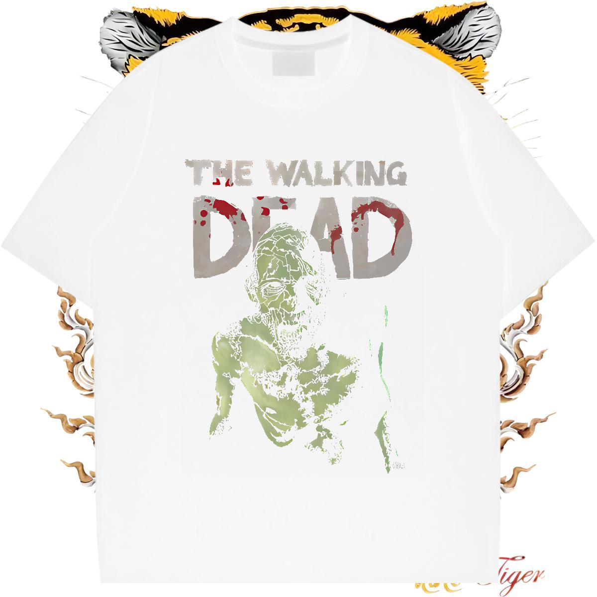 New Men Tops Tees 100% Cotton 230g Street Casual dead Breathable T Shirts Men Brand Custom Big Size Tees Shirts