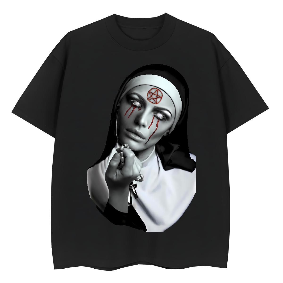 Female Woman Tshirt 230g 100% Cotton nun Casual Beach Womens T Shirts Round Neck Short Sleeve Oversized L-4XL Tops