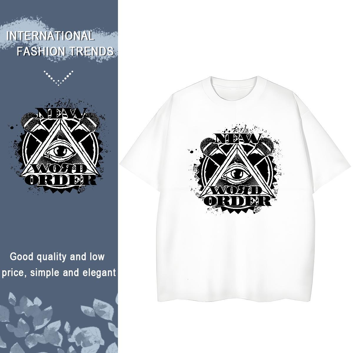 New Woman T Shirts 100% Cotton 230g Short Sleeve O-Neck Daily Wear eye of the devil Woman Tshirt Designer Plus Size Cartoon Tops Shirt