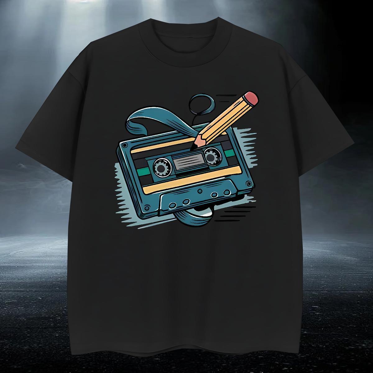 Unisex Men Tshirts Daily Outfit 230g 100% Cotton Plus Size Custom Crew Neck Breathable radio Man T Shirts 2024 Top Tees