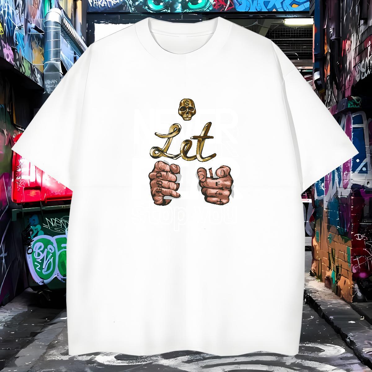 Free Shipping hand- T-Shirts Daily Wear Men Clothes T-Shirt 230g Pure Cotton 2024 Designer Breathable Crew Neck Black White Polos