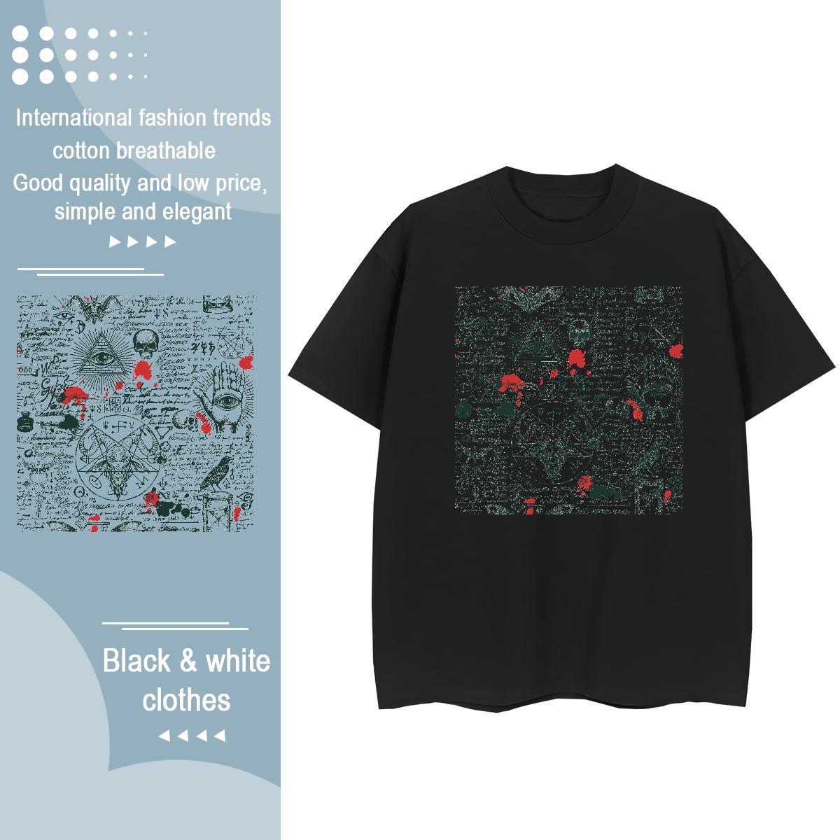 Designer Nice Woman Tshirt 230g 100% Cotton painting Sports Street Wear T Shirt For Woman Breathable Crew Neck Custom Printed Tshirts