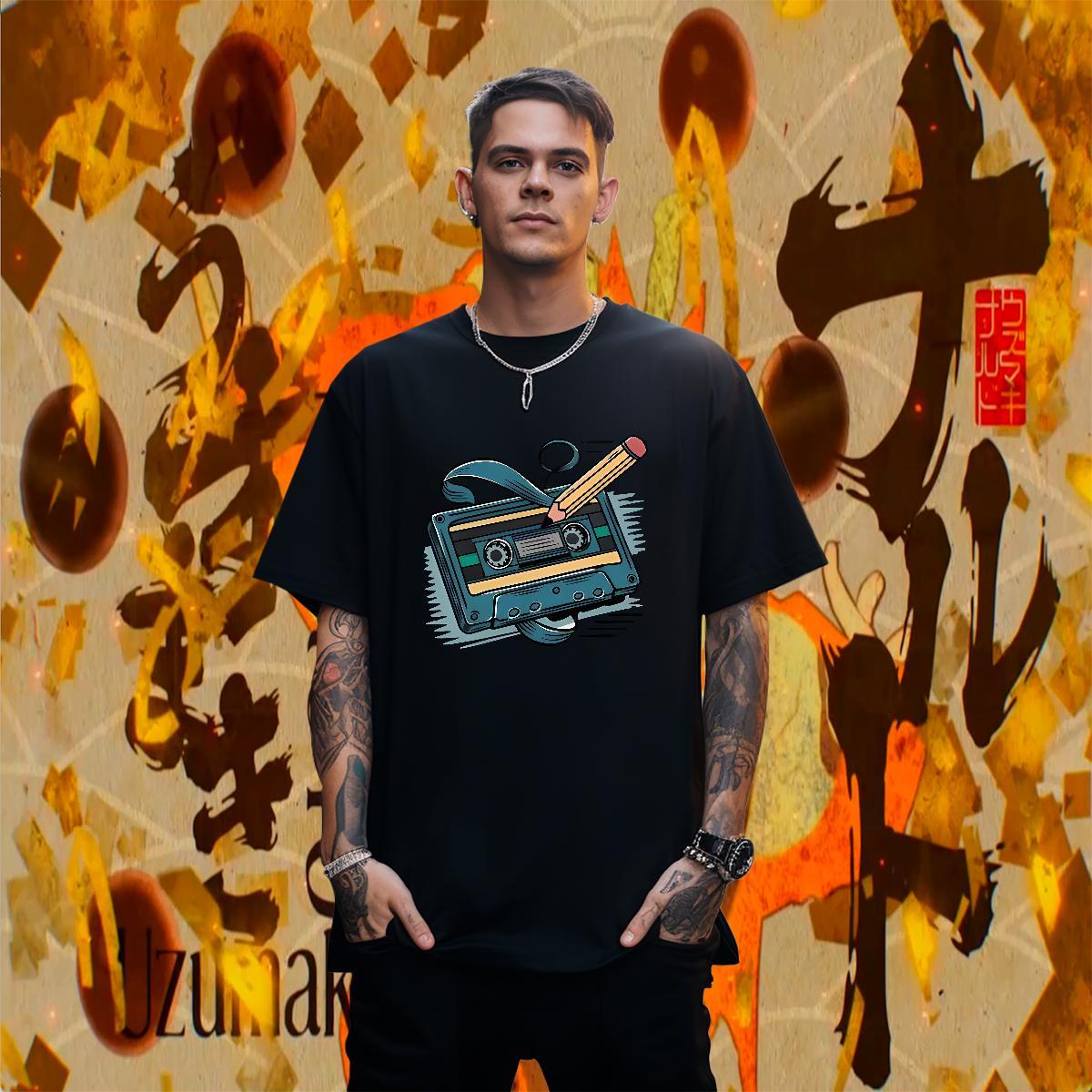 Cool Tshirt for Man Woman Spring Summer 230g 100% Cotton Oversized 4XL Breathable radio Men T Shirts Customized Tees Shirts